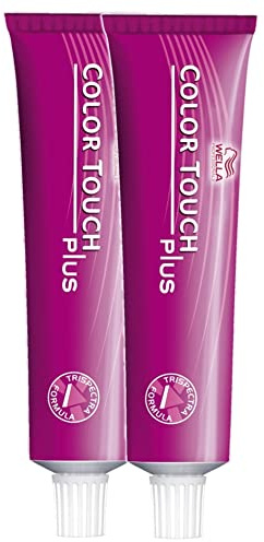 2er Wella Professionals Color Touch Plus 55/05 Hellbraun Intensiv Natur Mahagoni 60 ml