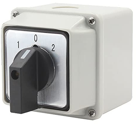 Interruttore di commutazione Commutatore a camma con terminali a vite a 3 posizioni 8 in una custodia robusta…