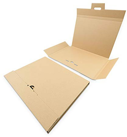 verpacking Kalenderverpackungen 340 x 240 x 15 mm Braun Verpackung KV 2 (Außenmaße 350 x 250 x 20 mm) wiederverschließbare Versandtasche stabil & zuverlässig Präsentationsmappe Großbrief (100 Stück)