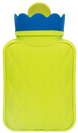 Fashy Mini-Wärmflasche aus Silikon, 350 ml, Grün/Blau. 6415 60