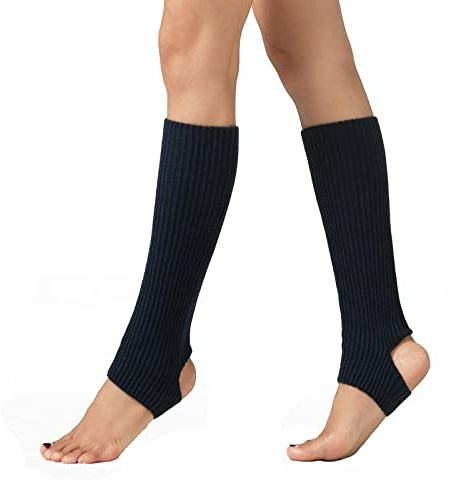 JK Home Femme Jambière Guêtres Fille Ballet Danse Yoga Bas Noir