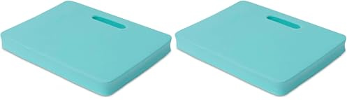 Windhager Permium Kniekissen, Sitzkissen, Mehrzweckkissen ideal für Arbeiten im Garten, Haus und Werkstatt, türkis, 40 x 30 x 4 cm, 06254 (Packung mit 2)