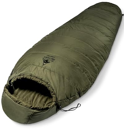 OneTigris Schlafsack Outdoor kleines Packmaß 3 Jahreszeiten 8 °C -15 °C Mumienschlafsack Ultraleicht kompakt für Camping, Reisen, Wandern (Grün)