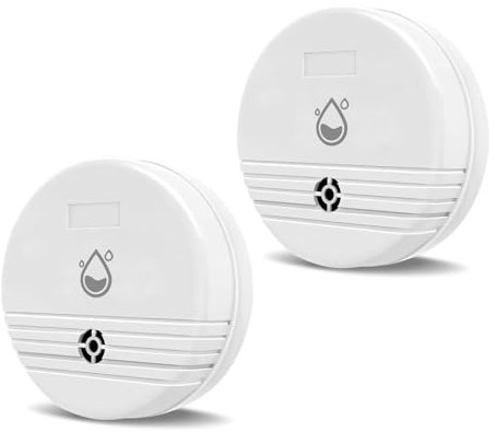 Water Leak Detector(Pack of 1), Lound Sound Alarm, Home Water Flooding Monitor Sink Overflow Monitoring Wet Moisture Alert Pipe Leakage Drip Detection Warning for Basement