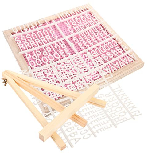 CANIGHT 1satz Felt Letter Board Für Hochzeiten Und Partys Doppelseitig Mit Holzständer Buchstaben Dekorative Nachrichten Und Beschriftungsoptionen Für Kinderzimmer Und Veranstaltungen