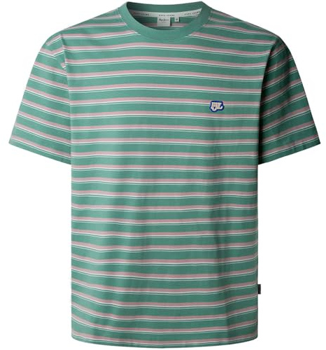 Pepe Jeans Camiseta TARK tee para Hombre, Verde (Verde Salvia), Talla M, Verde (Verde Salvia), M