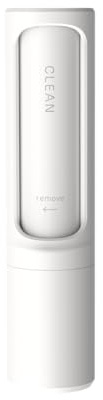 Tigerlily Enterprises Pet Hair Remover Brush. Reusable Self-Cleaning Lint Roller for Clothes, Furniture & Upholstery. Travel Size Dog & Cat Hair Lint Brush (White)