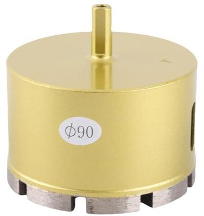 Bid d'ouvreur de trous professionnel scie à trous pour carreaux de brique en granit en marbre Forage en béton en céramique avec tige triangulaire universelle et conception (90 mm)