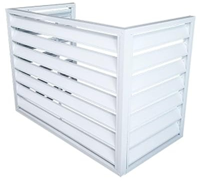 Copertura per esterni Mini Split AC Protezione in alluminio resistente per resistenza agli agenti atmosferici e riduzione del rumore, ideale per condizionatori d'aria e pompe di calore