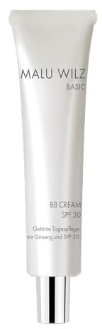 Malu Wilz Basic BB Cream, Tinted Day Cream with Ginseng, SPF 30 Sun Protection, Silky Light Finish, For All Skin Types (Medium)