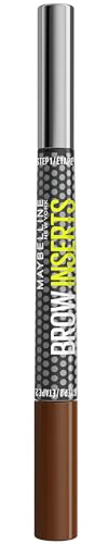 Maybelline Eyebrow Pencil Brow Inserts 2-in-1 Pen Fiber Gel Medium Brown 4