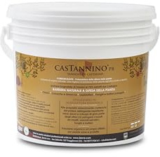 CASTANNINO-PB® tannini di Castagno 75% : forte protezione per funghi delle piante (bolla del pesco, peronospora,ticchiolatura) polvere corroborante (100 Gr)