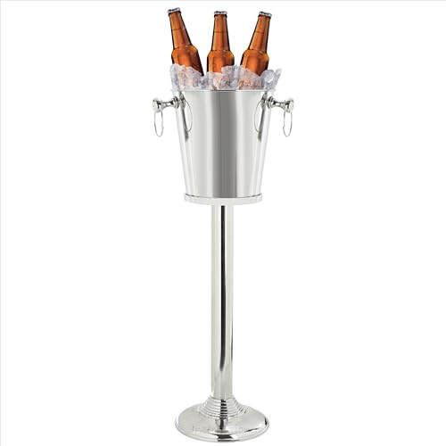 Nickel Plated Premium Aluminum Free Standing Wine Chiller | Wine Coolers & Cellar with Ice Bucket | Kitchen & Bar Wares | Nagina International