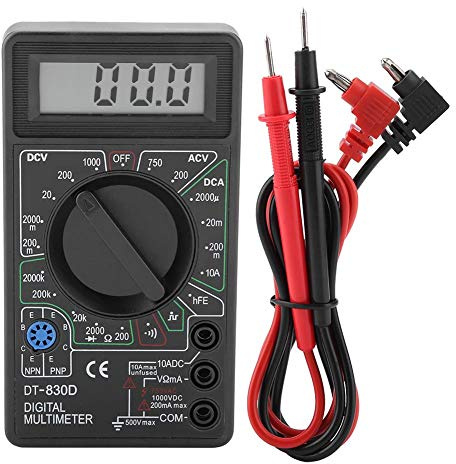 Akozon Multimeter DT830D Mini LCD Display Digital Multimeter Voltmeter Amperemeter Ohmmeter Prüfgerät