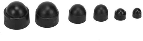 145PCs Sechskantmutterkappe, Schwarzer Gummi Sechskantmutter Abdeckung, M4-M12 WJ-10-0005 Sechskantmutter Abdeckung Sets mit Aufbewahrungsbox