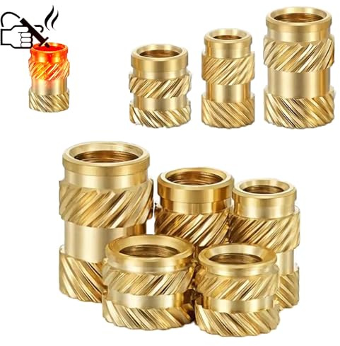 M4 x 6 x 5mm, 25 Stück Gewindeeinsatz Rändelmutter Einpressmutter Heat Set Insert 3D Drucker