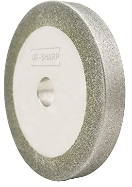 3 inch Flat Diamond Grinding Wheel 150 Grit, 1/2 Arbor, 10mm Wide for Grinding Tungsten,Carbide, Glass,Ceramic, Gem