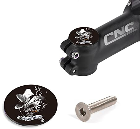 Chooee Tappo per Cuffia da Bicicletta,Superiore Cuffia de Bici,per Bici da Strada MTB 1 1/8 Stems Manubrio Tappo Superiore con bulloni HHD