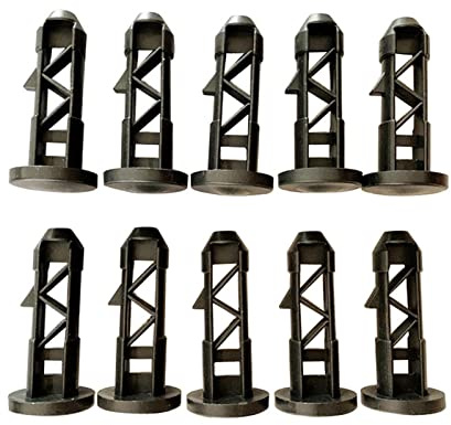 WANGCL 10 perni a cerniera per coperchio del bidone della spazzatura, dimensioni del foro 20 mm, per bidoni della spazzatura 50 l/80 l/100 l/120 l/240 l