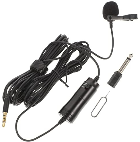 1 Satz Lavalier-Mikrofon ansteckmikrofon richtmikrofon Interview mikrofon pc mic Mini-Mikrofon 3,5-mm-Lebensleistungsmikrofon Lavaliermikrofon Handy Zubehör Tablette Video Plastik