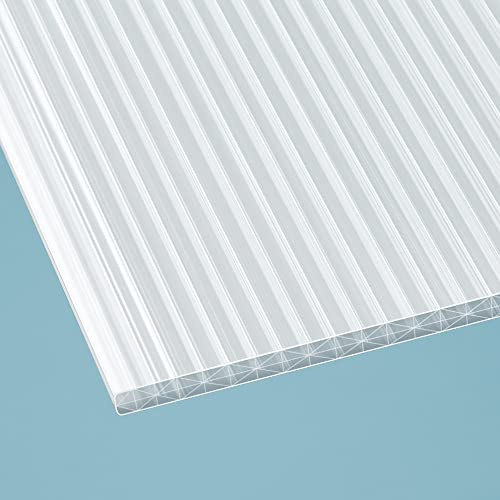 Löffert® 16mm Stegplatte X-Struktur | opal-weiß, 980 x 3000 mm | Polycarbonat | Überdachung | ALLE Strukturen & Größen + ALU-Profile + Zubehör