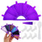 Cobee 5D Diamond Art Painting Zubehör, 6 Gitter Diamant Malerei Zubehör Tablett Organizer mit Mehreren Stoppern für 5D Diamant Stickerei Nagelkunst Kreuzstich Werkzeuge Sortieraufbewahrung (lila)