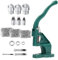 Emoshayoga Pressa per occhielli con 1500 occhielli per borchie Occhiellatrice Macchina Occhiello Pressatrice Torchietto per Tende Cinture Borse Teloni (turchese)