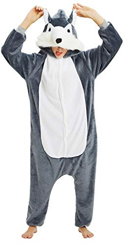 LATH.PIN Pyjamas Jumpsuit Erwachsene Unisex Tier Onesie Cosplay Halloween Karneval Kostüme Schlafanzug Damen Tierkostüme Winter