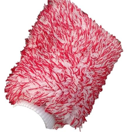 KRYMSON 1 paire de gants de nettoyage en microfibre, gants de nettoyage professionnels pour voiture, éponge de lavage de voiture, gants de nettoyage rétractables, adaptés à différentes utilisations de