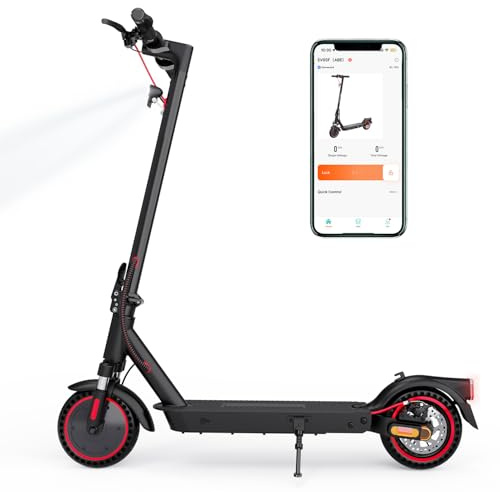Elektroroller mit Straßenzulassung(ABE), Faltbarer E-Scooter für Erwachsene bis 120KG - 400W Motor, 7,8Ah Batterie, APP Steuerung, 8,5'' Gummi-Räder