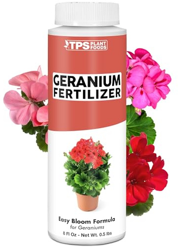 Geranium Fertilizer – Liquid Plant Food for Vibrant Blooms, Stronger Roots & Healthy Growth, 8 oz
