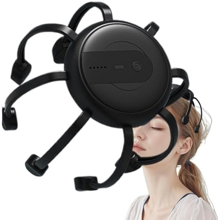 Masajeador de cabeza para el cuero cabelludo,Masajeador de cabeza - Rascador automático del cuero cabelludo Octopus - Herramienta de masaje del cuero cabelludo de 360 grados, 5 modos de vibración, r