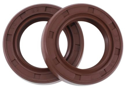 HEROFFIX Joint D'Huile Universel Joint D'Étanchéité Tc Joint D'Arbre Rotatif 22X35X7Mm Haute Pression Caoutchouc Fkm Marron 2 Pièces