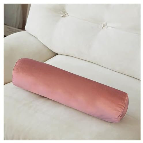 BLLMTEAR Zylindrisches Nackenrolle 15x40/15x50/20x60 Samt Rohrkissen Bequemes Multifunktional Reisekissen Abnehmbar Kissenrolle Rollenkissen for Nacken, Beine, Rücken, Bett, Yoga(@1,20x100cm/8x39in)