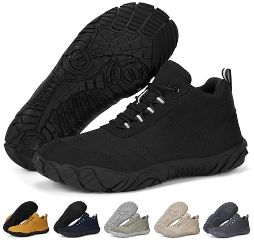 RUYI Chaussures pieds nus Hommes Chaussures pieds nus Femmes avec large boîte à orteils et semelle Zero-Drop Légères Souples Chaussures de fitness Respirantes antidérapantes Chaussures de