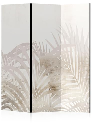LUMASOUL Biombo Separador de Ambientes Doble Cara - Plantas Motivo - Biombos Separadores de 3 Paneles - Biombos Decorativos para Divisor Ambientes - Tropical 135x172 cm