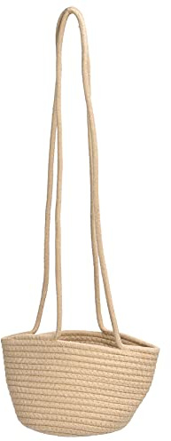 YIZISECCE Cesto di fiori sospeso Cesto intrecciato Vaso di fiori sospeso Contenitori per piante per piante Verdura Frutta Cosmetici Giocattolo