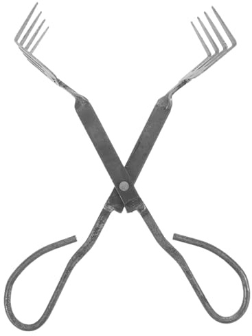 NUOBESTY Pinzas de Cangrejo de Metal con Mango Anticalor para Cocina y Fiestas Herramienta Segura para Agarrar Mariscos y Langostas Diseño Antideslizante y Protección Antipinzamiento