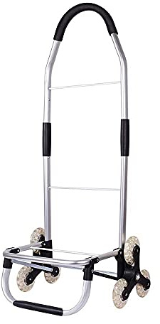 Zusammenklappbarer, tragbarer Einkaufswagen – leichte Aluminium-Handkarre für den Außenbereich, faltbarer Einkaufswagen, Reisegepäckwagen, robuster Allzweckwagen