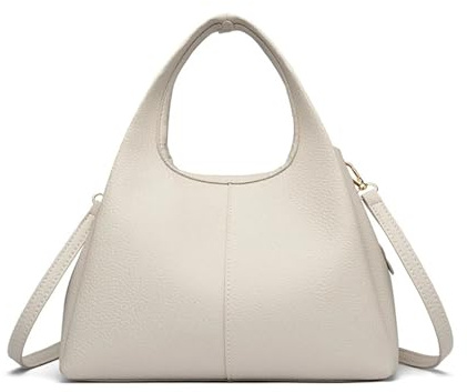 Generisch Lässige Tote Bag for Damen, Lederhandtasche, Schultertasche, Crossbody-Tasche, kompatibel mit großen Vintage-Taschen(Beige)