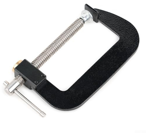 Abrazadera para carpintería tipo G rápido, construcción de hierro robusta, tornillo trapezoidal de presión consistente, compacta para un fácil uso y almacenamiento, abrazaderas de 0 a 100 mm