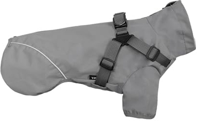 Generisch 2026 Hunderegenmantel Haustierbedarf Kleine mittelgroße Hunde Brust Rücken Integrierter Poncho Teddyhund (L, 36x27x4cm)