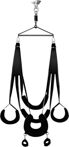 SHYUHYT Columpio sexual BDSM, juego de bondage de techo, columpio del amor, columpio sexual con puerta sexual, juguetes sexuales for hombres, mujeres y parejas.