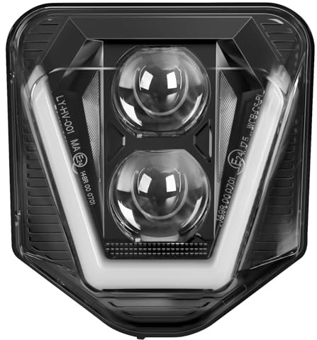 VNSMM Faro LED Moto Compatible con Husq&varna TE FE TC FC 125 250 300 350 450 501 701 250i 300i faro delantero de motocicleta luz LED