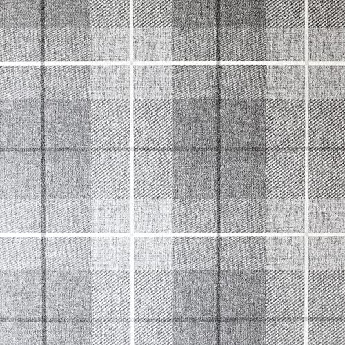 Arthouse - Papel Tapiz Texturizado Country Diseño Tartán (10 m x 53 cm) (Carbón)
