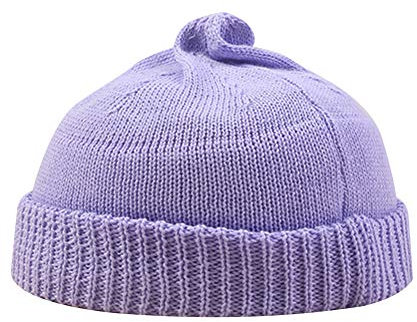 Asudaro Docker-Cap Docker Mütze Cap Ohne Schirm Sommer Unisex Seemannsmütze Beanie Hafenmütze Herrenmütze Bikercap Hat Wandermütze Dockercap Kopfbedeckung Seemannskappe Vermieter Hut Lila