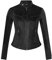 Infinity Leather Chaqueta para Damas Clásica Negra de Cuero Auténtico Slim Fit Estilo Motociclista S