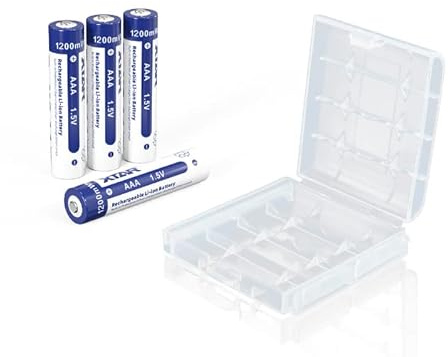 aaa batteries, XTAR 1.5V lithium Rechargeable batteries aaa 1200mWh Battery (AAA*4Pack)