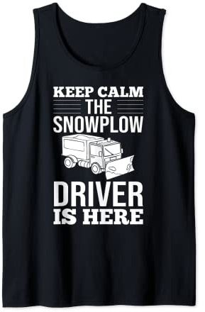 Snow Plow Tractor Machine Truck Shovel Driver Snowplough Tank Top