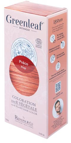 Précoloration Cheveux Blancs - Coloration Végétale 100% Naturelle 100% BIO Certifiée - Greenleaf Botanique - 100g